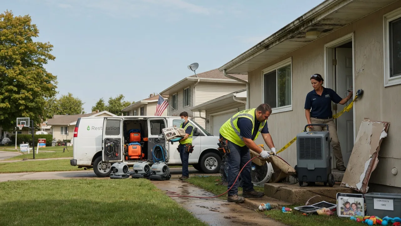 Water Damage Restoration in Modesto, IL near me